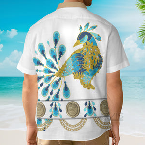 Avis89 Elvis Presley Peacock Outfit - Costume Cosplay Hawaiian Shirt