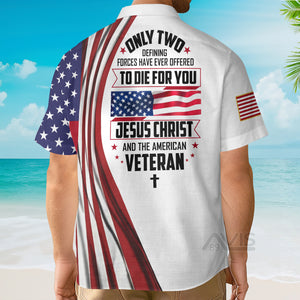 Avis89 Jesus Christ And The American Veteran Aloha - Hawaiian Shirt