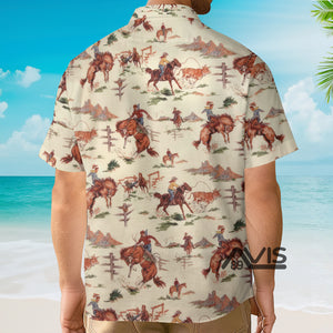 Avis89 Western Retro Cowboy - Hawaiian Shirt