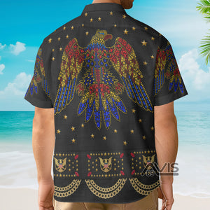 Avis89 Elvis Flower Phoenix Black - Costume Cosplay Hawaiian Shirt