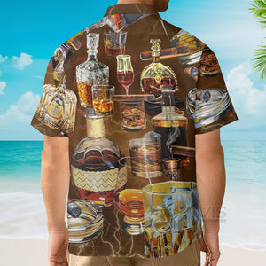 Avis89 Wine Happiness Is Whisky - Gift For Men And Women - Hawaiian Shirt