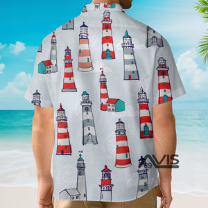 Avis89 Lighthouse Cartoon Pattern - Hawaiian Shirt