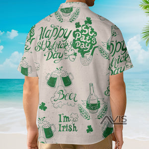 Happy St. Patrick's Day 17th March Best Beer - Hawaiian Shirt