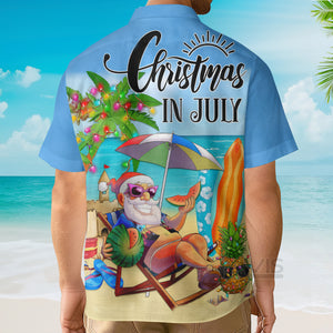 Avis89 Christmas In July Santa Claus Holiday - Hawaiian Shirt