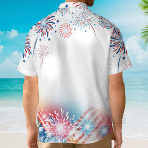 Independence Day Flag Flamingo 4th Of July - Hawaiian Shir