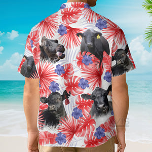 Unique Black Angus - Gift For Farmers - Hawaiian Shirt