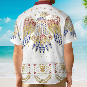 Elvis Aloha Costume From Hawaii - Costume Cosplay Hawaiian Shirt ELHS01