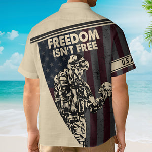 Avis89 Proud Army Dad Veteran Fathers Day Hawaiian Shirt