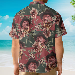 Avis89 Halloween Freddy Krueger Tropical Style - Hawaiian Shirt