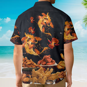 Avis89 Chicken Wing Fast Food Delicious - Gift For Food Lovers - Hawaiian Shirt