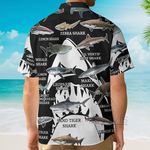 Avis89 Sharks Of The World - For Men And Women - Hawaiian Shirt