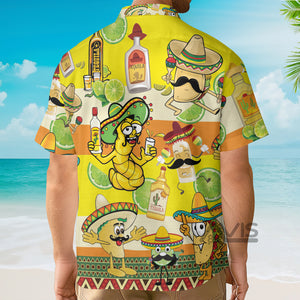 Avis89 Tacos Tequila Yellow Aloha - Hawaiian Shirt