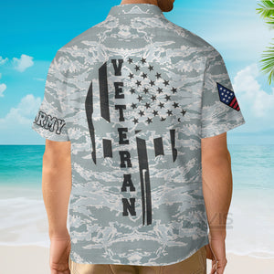 Avis89 Veteran Proud US Airforce Camouflage - Hawaiian Shirt