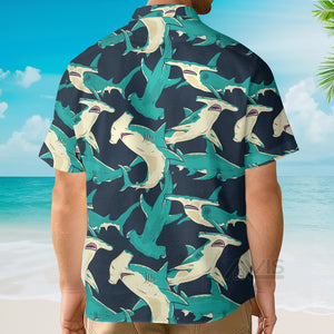 Avis89 Hammerhead Shark Pattern - For Men And Women - Hawaiian Shirt