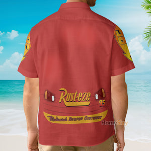 Cars Movie Lightning McQueen Cosplay Costume - Hawaiian Shirt