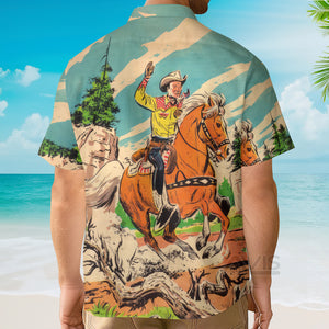 Avis89 Western Cowboy Equestrian - Hawaiian Shirt