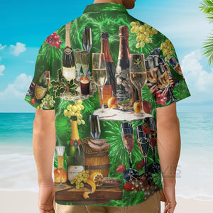 Avis89 Wine Lover Beautiful Green - Hawaiian Shirt