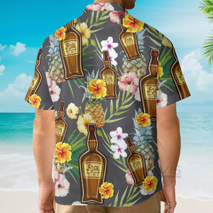 Avis89 Wine Rum Drinking Tropical Art - Gift For Men And Women - Hawaiian Shirt