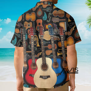 Avis89 Guitar Lover Happy Life With Music - Hawaiian Shirt