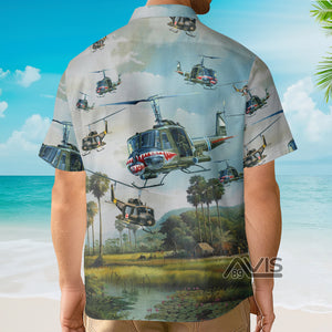 Avis89 US Army UH-1 Iroquois Huey - For Men And Women - Hawaiian Shirt