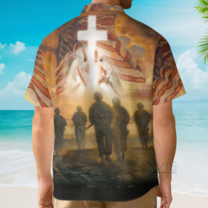 Avis89 I Took A DNA Test God Is My Father Veterans - Gift For Dad - Hawaiian Shirt