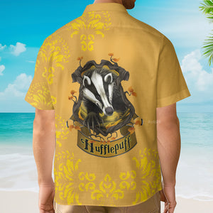 Wizard And Witch Hufflepuff Summer Vibe Costume Cosplay - Hawaiian Shirt