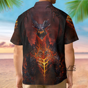 Volcanic Dragon - Gift For Men And Women  - Hawaiian Shirt