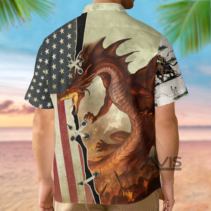 Dragon Independence Day - Gift For Men And Women - Hawaiian Shirt