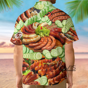Avis89 Food Life Is Better With Hot Dog Salad - Gift For Food Lovers - Hawaiian Shirt