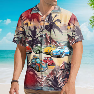 Tropical Beach Bug Car Aloha - Hawaiian Shirt Summer Vibe