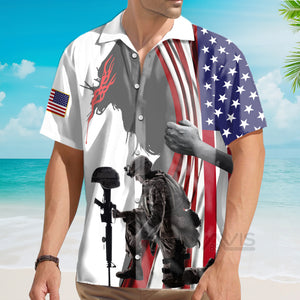 Avis89 Jesus Christ And The American Veteran Aloha - Hawaiian Shirt