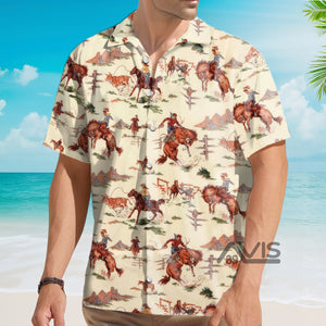 Avis89 Western Retro Cowboy - Hawaiian Shirt