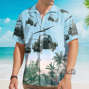 Avis89 US Army Bell UH-1 Huey - Hawaiian Shirt