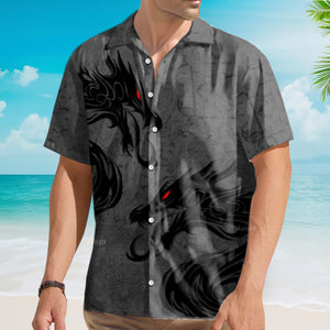 Avis89 Black Dragon Red Eyes - Hawaiian Shirt