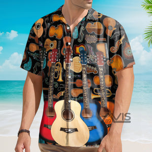 Avis89 Guitar Lover Happy Life With Music - Hawaiian Shirt