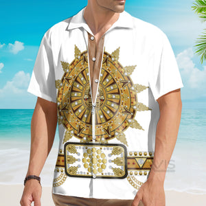 Avis89 Elvis Sun Dia Costume Cosplay - Hawaiian Shirt