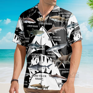 Avis89 Sharks Of The World - For Men And Women - Hawaiian Shirt