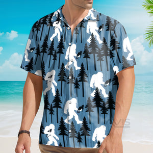 Avis89 Bigfoot And Katty  - Hawaiian Shirt