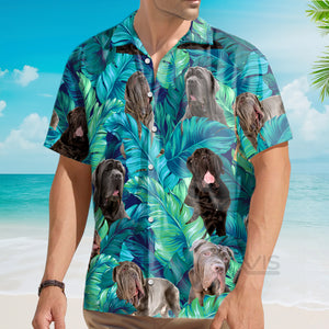 Avis89 Happy Neapolitan Mastiff Dog Lovers Palm Tree - Gift For Dog Lovers - Hawaiian Shirt