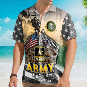 Avis89 Veteran Proudly Served The US Army - Hawaiian Shirt