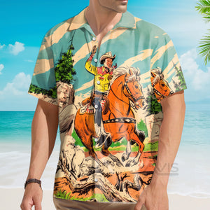 Avis89 Western Cowboy Equestrian - Hawaiian Shirt