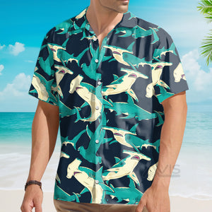 Avis89 Hammerhead Shark Pattern - For Men And Women - Hawaiian Shirt