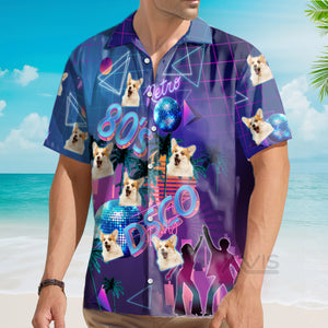 Avis89 Custom Photo Funny Faces 80s Vintage Disco 3 - Personalized Hawaiian Shirt