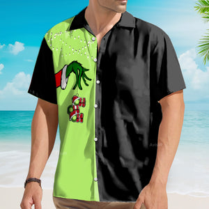 Christmas Monster Black - For Men And Women - Hawaiian Shirt