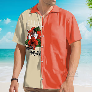 Avis89 Elvis And Flower Classic Music - Hawaiian Shirt