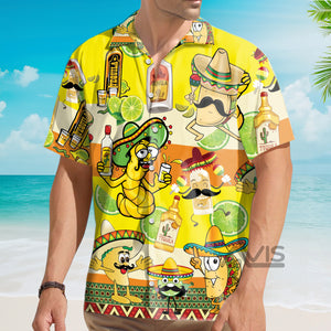 Avis89 Tacos Tequila Yellow Aloha - Hawaiian Shirt