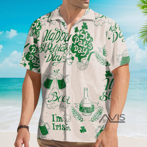 Happy St. Patrick's Day 17th March Best Beer - Hawaiian Shirt