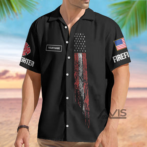 Avis89 Being A Retired Firefighter Is An Honor - Personalized Hawaiian Shirt