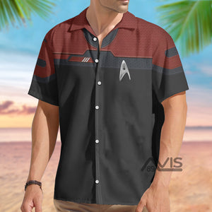 StarTrek Standard Duty Uniform Command Division Cool Cosplay Costume - Hawaiian Shirt