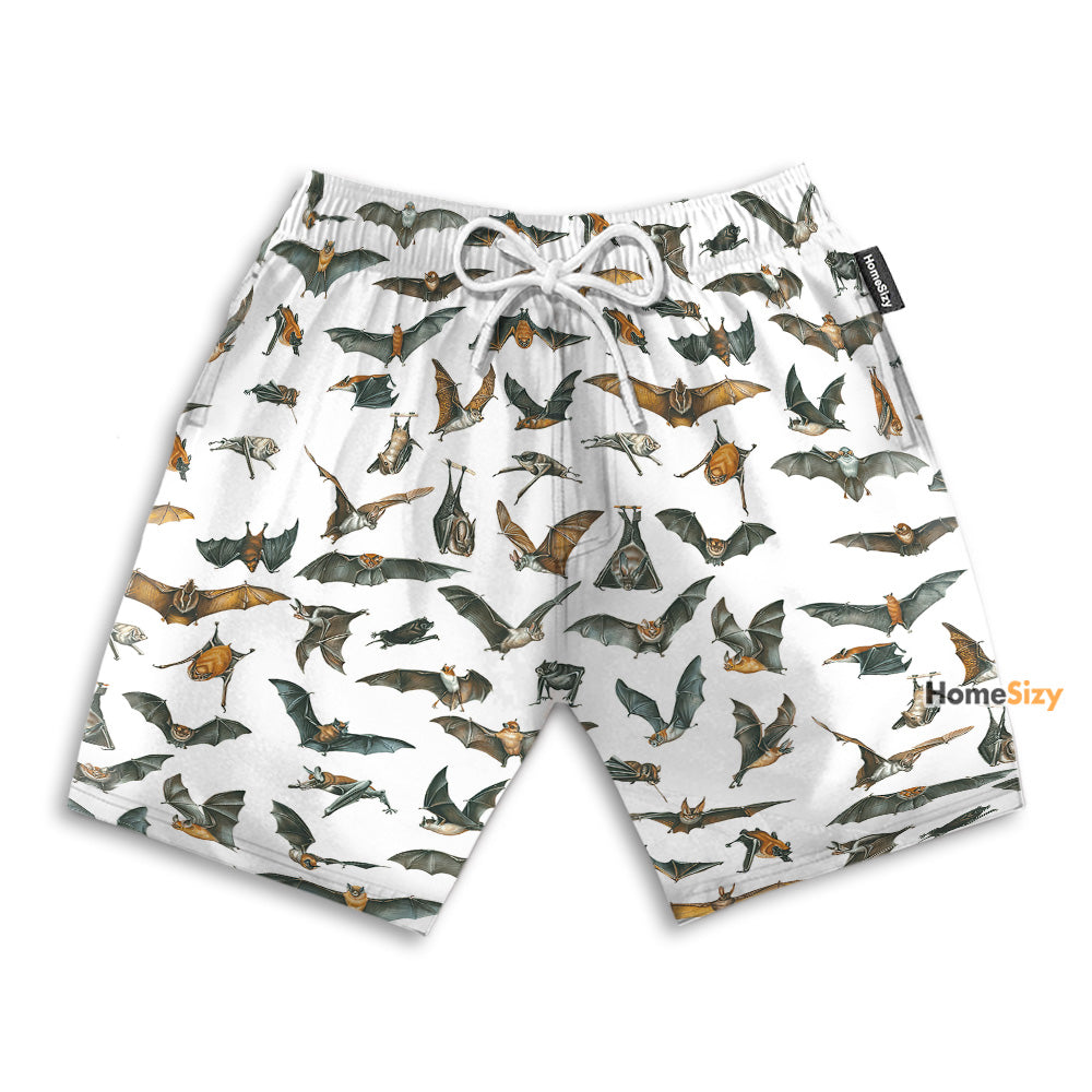 Bats Birthday Party - Gift For Wild Animals Lovers - Beach Shorts